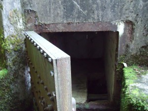 A fortress access door